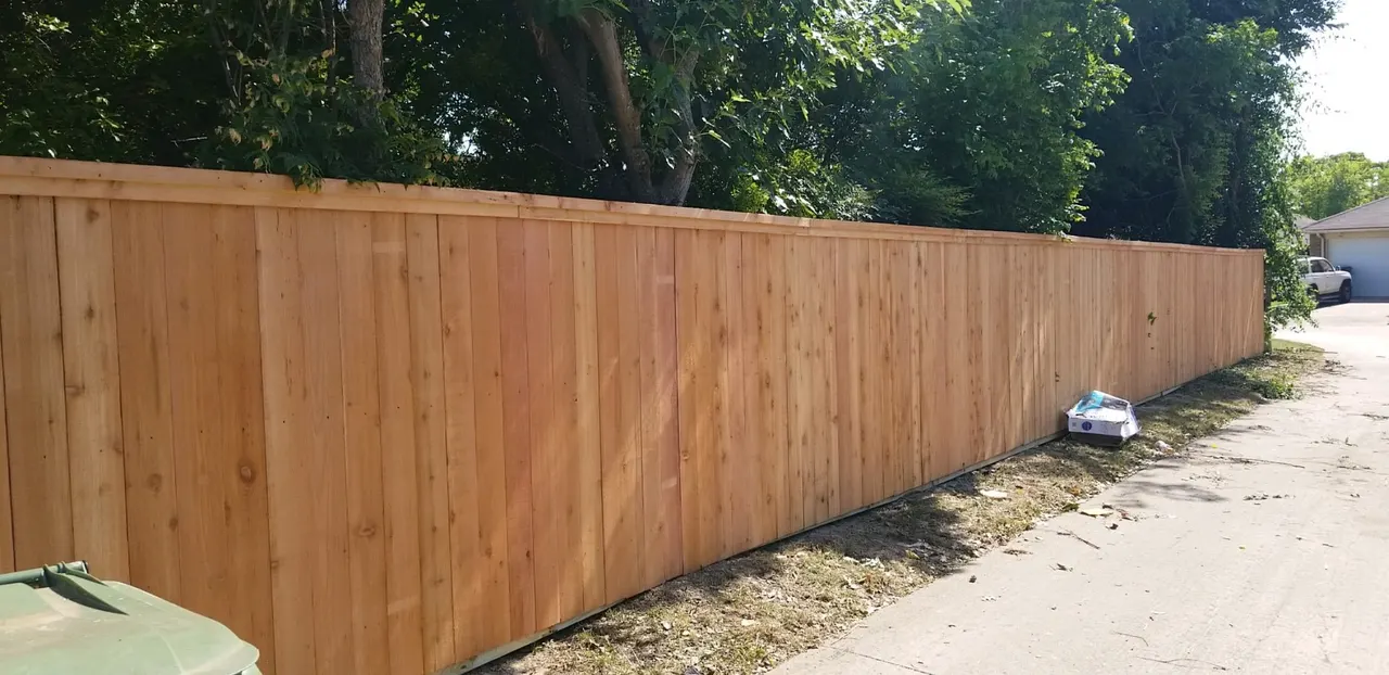 6 ft. Cedar fence — Dallas