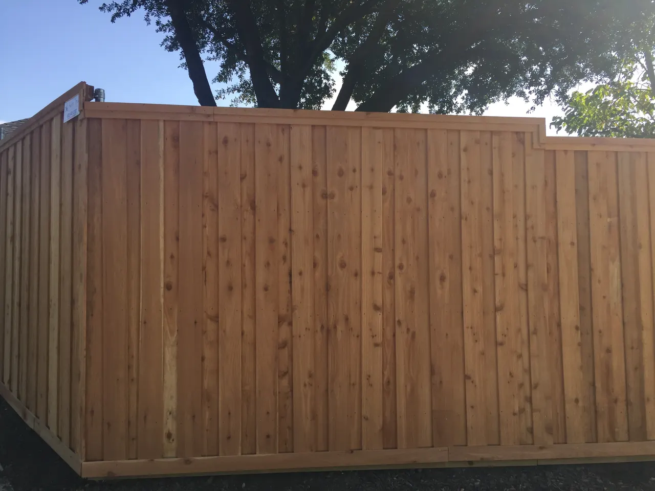 8 ft. Cedar Board on Board fencing — Murphy
