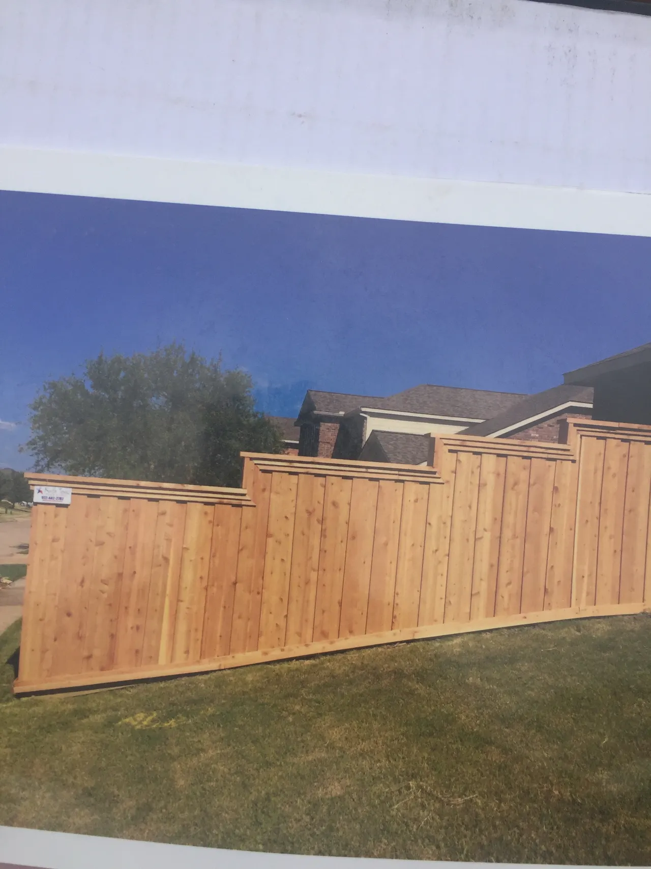 8 ft. Cedar Board on Board fencing — Murphy