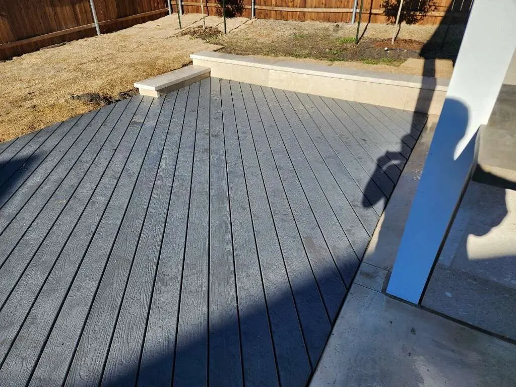 Harbor grey color composite deck — Parker