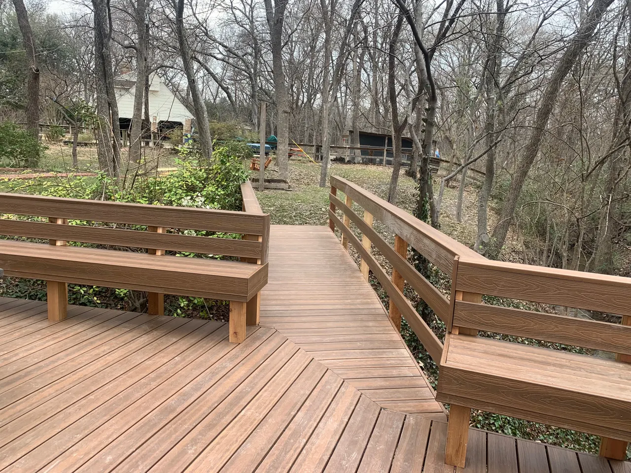 Vintage oak color composite deck — Mckinney