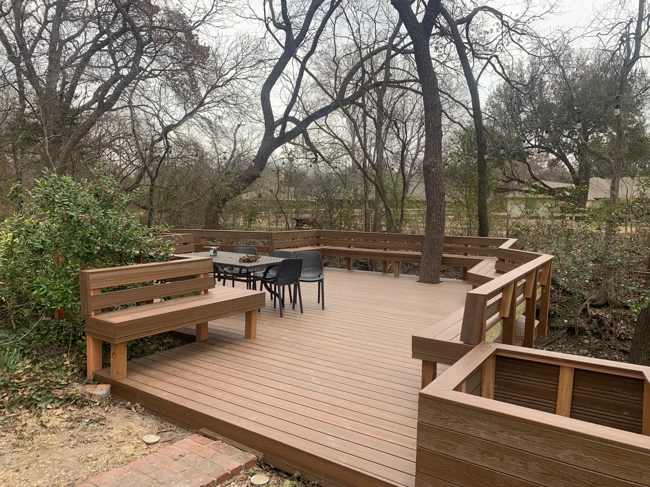 Vintage oak color composite deck — Mckinney