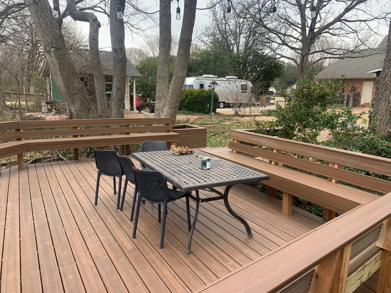 Vintage oak color composite deck — Mckinney